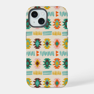 Navajo Native American Patroon iPhone 15 Hoesje
