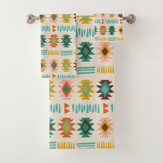 Navajo Native American Pattern Bad Handdoek (Insitu)