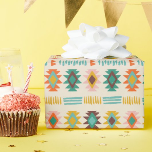 Navajo Native American Pattern Cadeaupapier (Verjaardagsfeest)