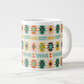 Navajo Native American Pattern Extra Grote Beker (Voorkant rechts)