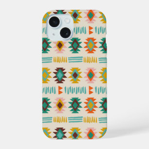 Navajo Native American Pattern iPhone 15 Hoesje