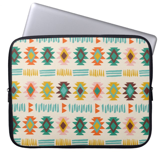 Navajo Native American Pattern Laptop Sleeve (Voorkant)