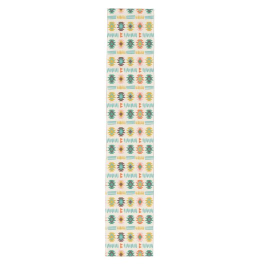 Navajo Native American Pattern Medium Tafelloper (Voorkant)