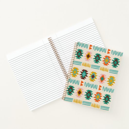 Navajo Native American Pattern Notitieboek (Binnen)