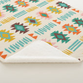 Navajo Native American Pattern Sherpa Deken (3/4)