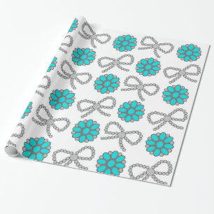 Navajo Parel Turquoise Sieraden Wrapping Paper Cadeaupapier