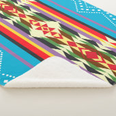 Navajo Pattern-4 Sherpa Blanket Deken (3/4)
