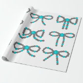 Navajo Pearl Bow met Turquoise inpakpapier (Uitgerold)