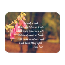 Navajo Prayer Walk in Beauty Magnet