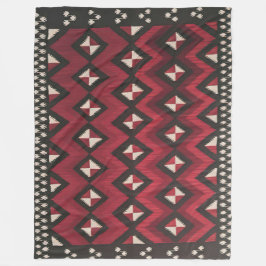 NAVAJO SADDLE BLANKET REPRINT FROM 1920 FLEECE DEKEN