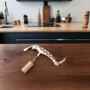 Navajo stijl kunst kurkentrekker