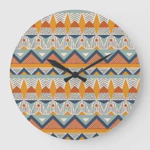 Navajo stijl naadloos patroon ontwerp grote klok
