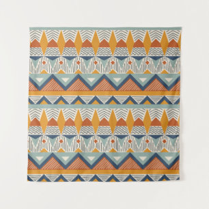 Navajo stijl naadloos patroon ontwerp wandkleed