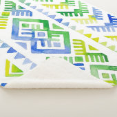 Navajo Tribute: Waterverf Tribal Majesteit Sherpa Deken (3/4)