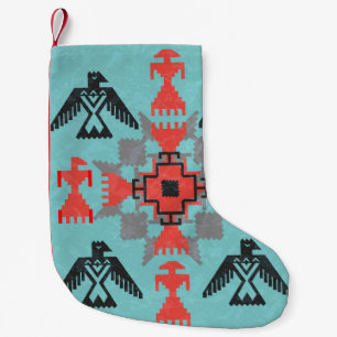 Navajo Vogels, Etnisch Tribaal Vintage. Kleine Kerstsok