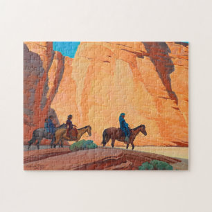 Navajos in een canyon door Maynard Dixon Legpuzzel
