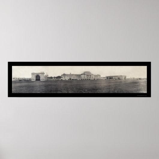 Naval Academy Buildings Foto 1909 Poster (Voorkant)