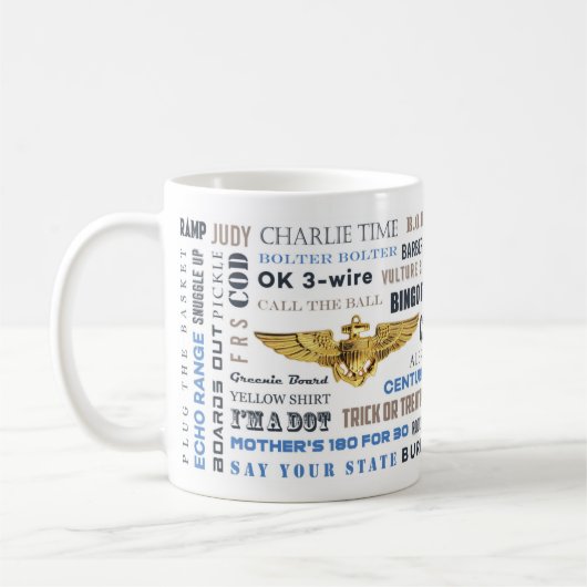 Naval Air Pilot Talk et Lingo Mug (Gauche)
