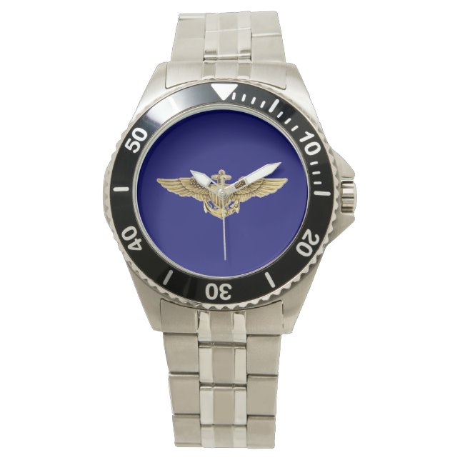 Naval Aviator Wings Horloge (Voorkant)