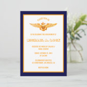Naval Aviator/Wings of Gold Invitations Kaart (Staand voorkant)