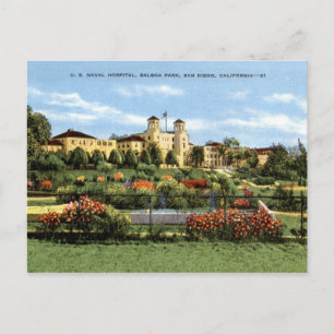 Naval Hospital, Balboa Park, San Diego  Briefkaart