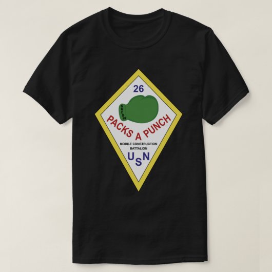 Naval Mobile Construction Battalion 26 (NMCB-26) T-shirt (Design voorkant)