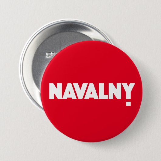 NAVALNY! RONDE BUTTON 7,6 CM (Voorkant /achterkant)