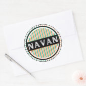 Navan City Pride Emblem – Irish Identity Ronde Sticker (Envelop)