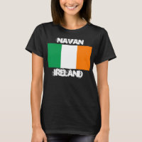 Navan, Ierland met Ierse vlag