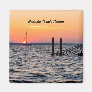 Navarra Florida Santa Rosa Sunrise Square Magnet Magneet