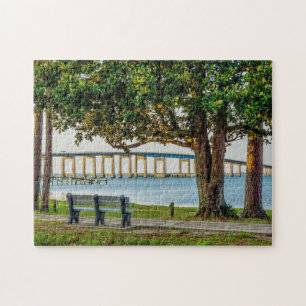 Navarra Park Bench en Bridge Legpuzzel