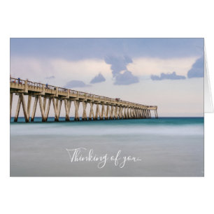 Navarre Beach Fishing Pier Thinking of you Card