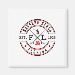 Navarre Beach Florida Fl Retro Surfer Strand Voor Magneet