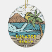 Navarre Beach Florida  Keramisch Ornament (Links)