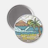 Navarre Beach Florida Magneet (Voorkant / Achterkant)