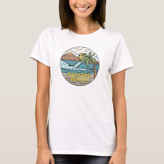 Navarre Beach Florida  T-shirt (Voorkant)