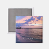 Navarre Beach Magie Heure Purple Sunset Magnet (Recto/Verso)