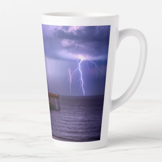 Navarre Florida Lightning Storm Latte Mok (Rechts)