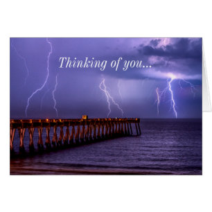 Navarre Florida Lightning Storm Thinking of U Card