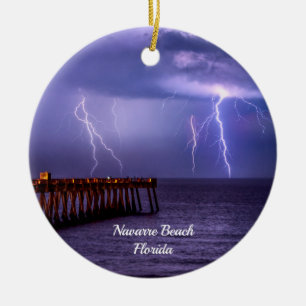 Navarre Florida ornement de tempête de foudre