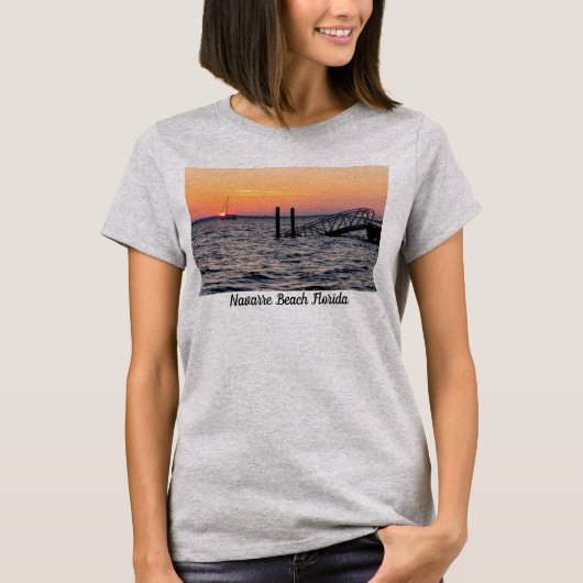 Navarre Floride Père Noël Rosa Sunrise T-Shirt (Devant)