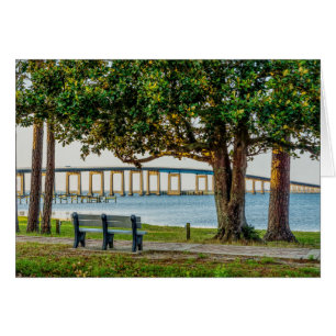 Navarre Park Bench and Bridge Grey Card