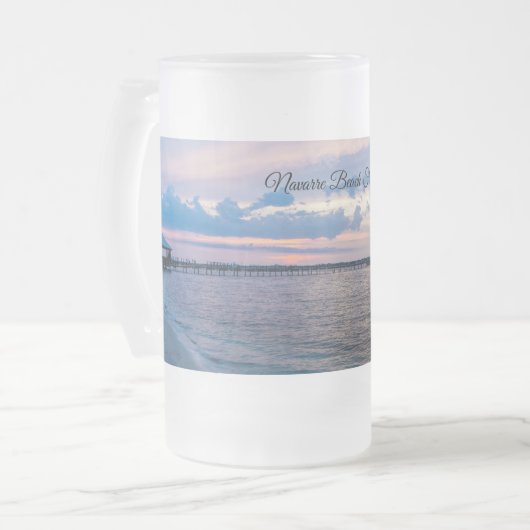 Navarre Père Noël Rosa Sunset Frosted Beer Mug (Devant gauche)