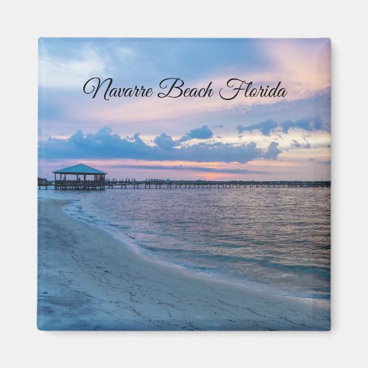 Navarre Santa Rosa Sunset Square Magnet (Devant)