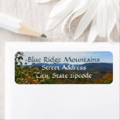 Navenolievloeistof in het blauwriddergebergte etiket (Insitu)