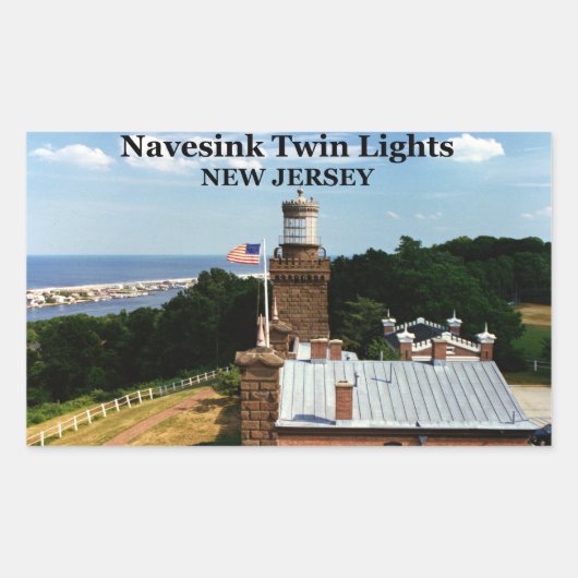 Navesink Twin Lights, Stickers New Jersey (Devant)