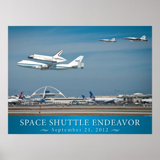 Navette spatiale Endeavor avec poster à jets 24x18 (Devant)
