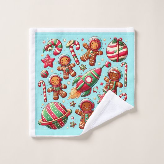 Navette spatiale Noël (Gant de toilette)