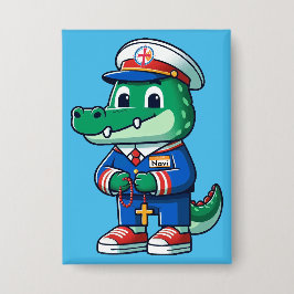 NAVI de Alligator speld Button