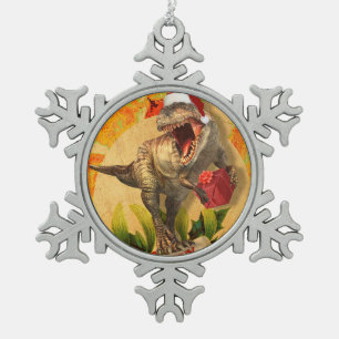 Navidades Jurásicas (I) Tin Sneeuwvlok Ornament